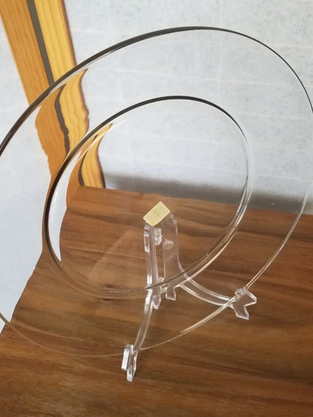 Crate & Barrel Clear Platter 13
